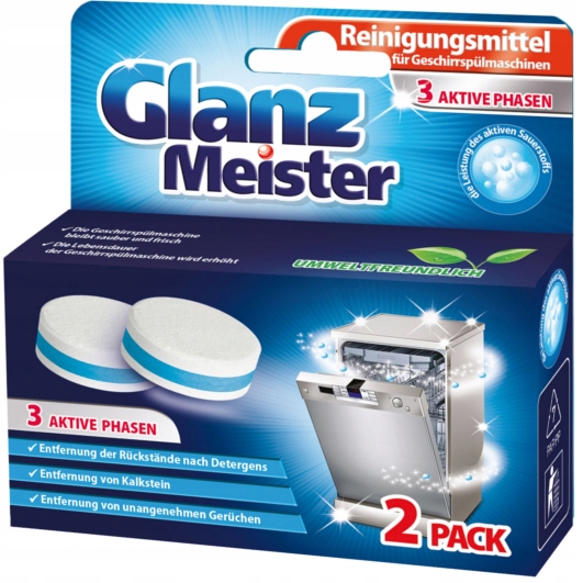 

Glanz Meister czyścik do zmywarki tabletki 2szt