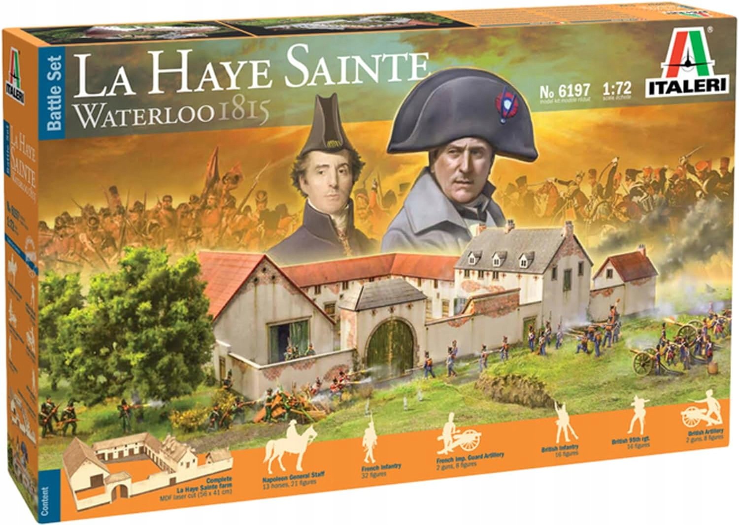 Battle-Set Waterloo La Haye Sainte Italeri Modelářský set 1:72