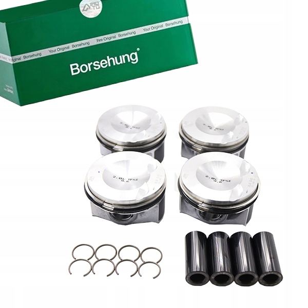 B13574 - Поршні комплект (4 шт.) BORSEHUNG для AUDI A3 2.0 S3