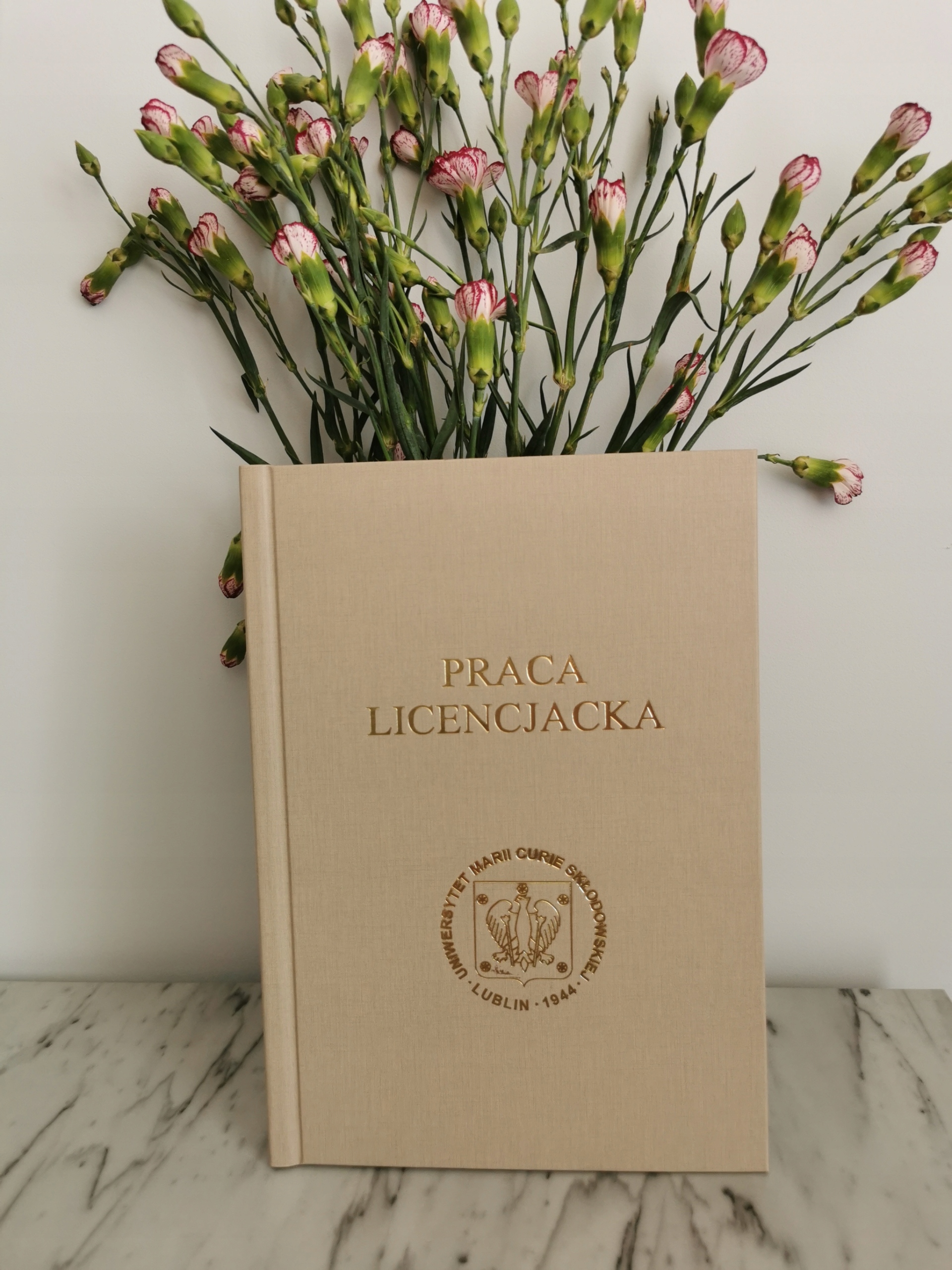 Wydruk i oprawa PRACA LICENCJACKA BEŻOWA do 140 stron