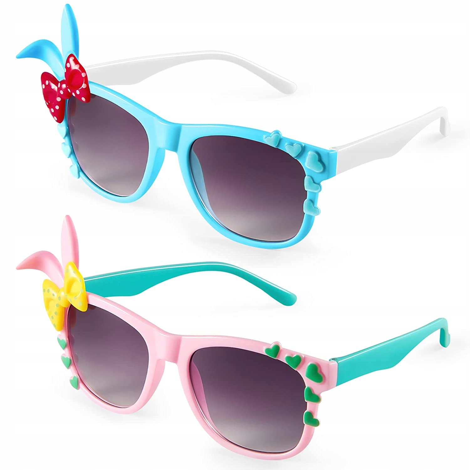 OKULARY PRZECIWSŁONECZNE DZIECIĘCE ZAJĄCZKI 2 SZT