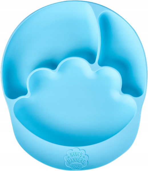 Nana's Manners Blue Talerz silikonowy z przyssawką-Zdjęcie-0