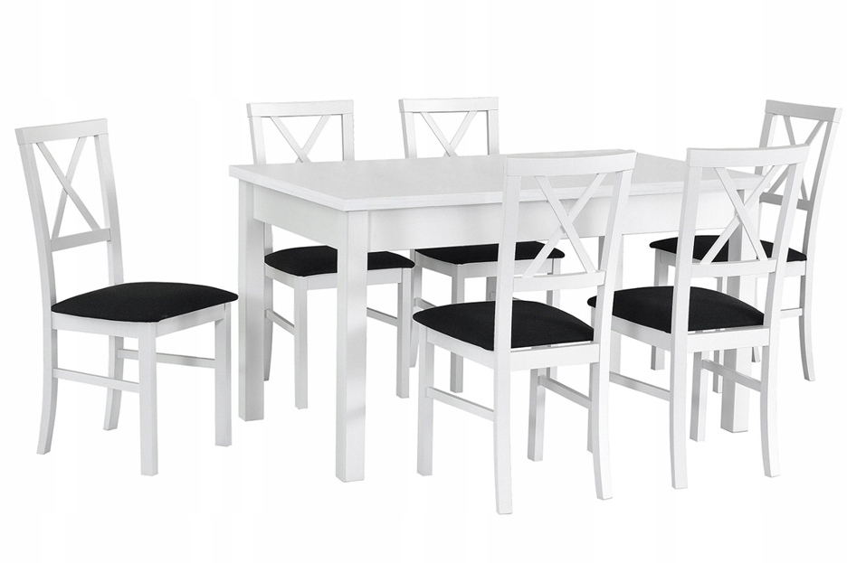 ZESTAW Stół + 6 krzeseł! BIEL! SUPER OFERTA!!