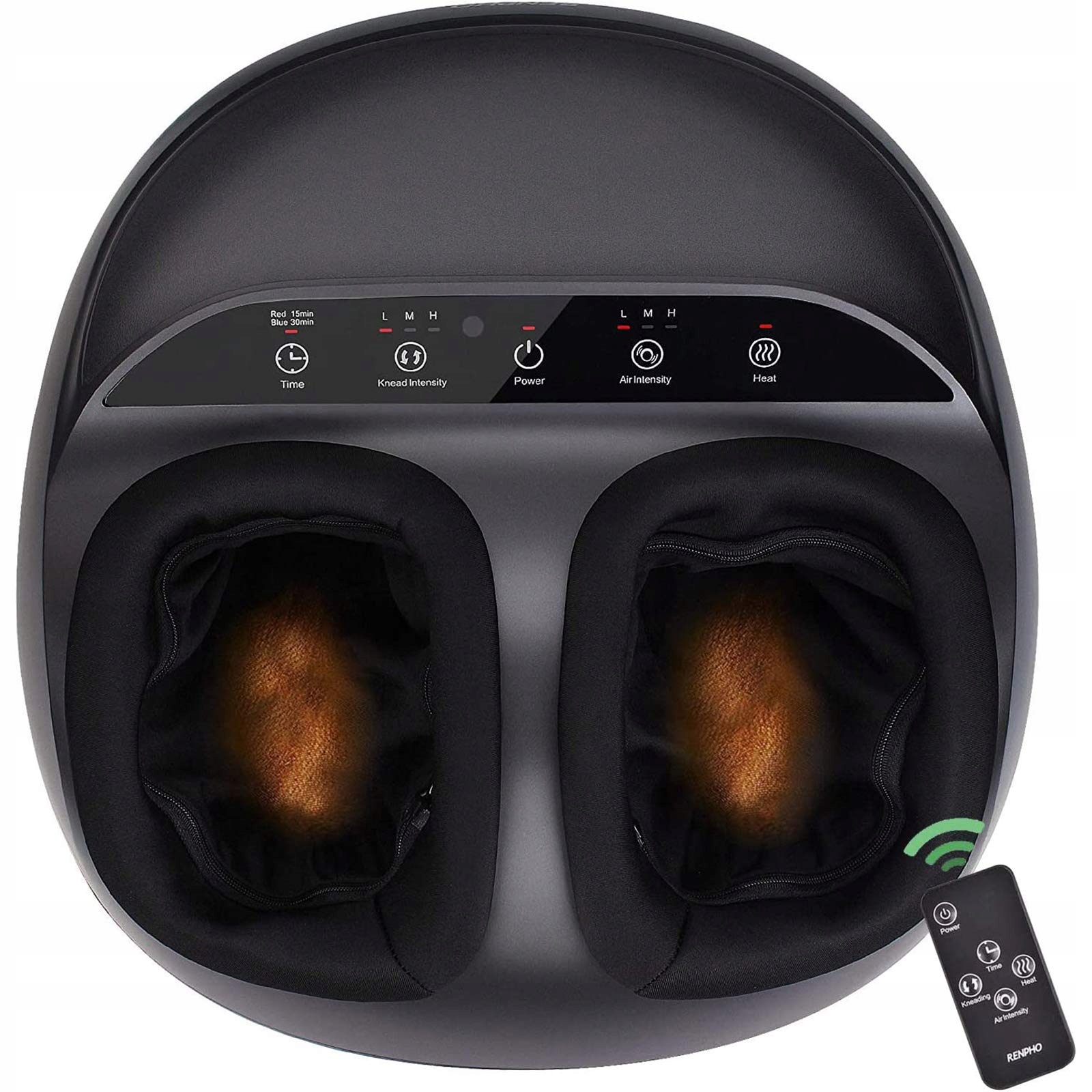 Renpho RF-FM059R Shiatsu Masażer do stóp podgrzewany z pilotem czarny