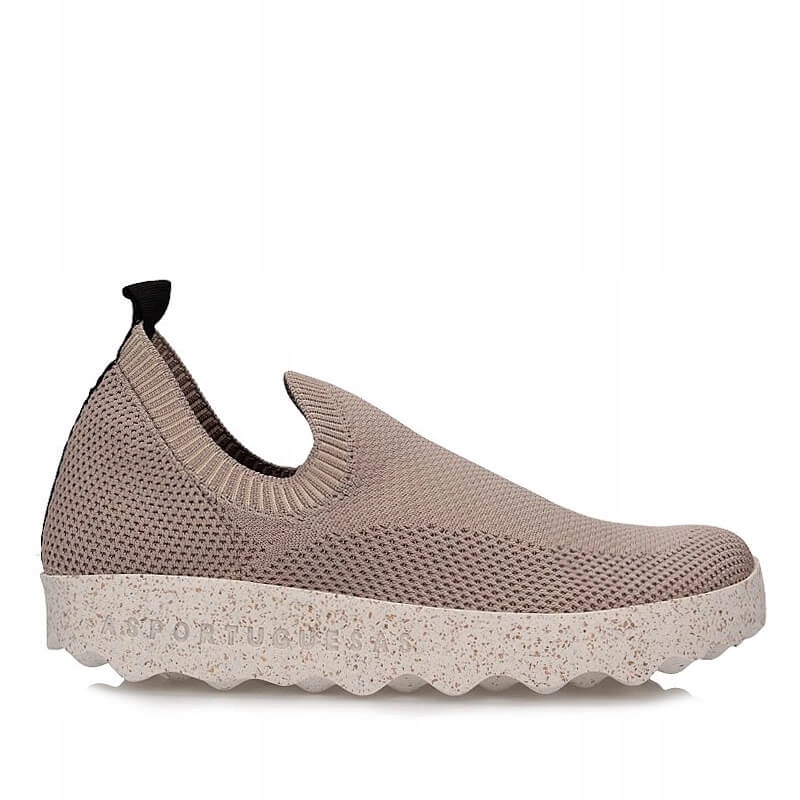 Dámské každodenní polobotky Asportuguesas Clip L Rec Knit Taupe P018226002