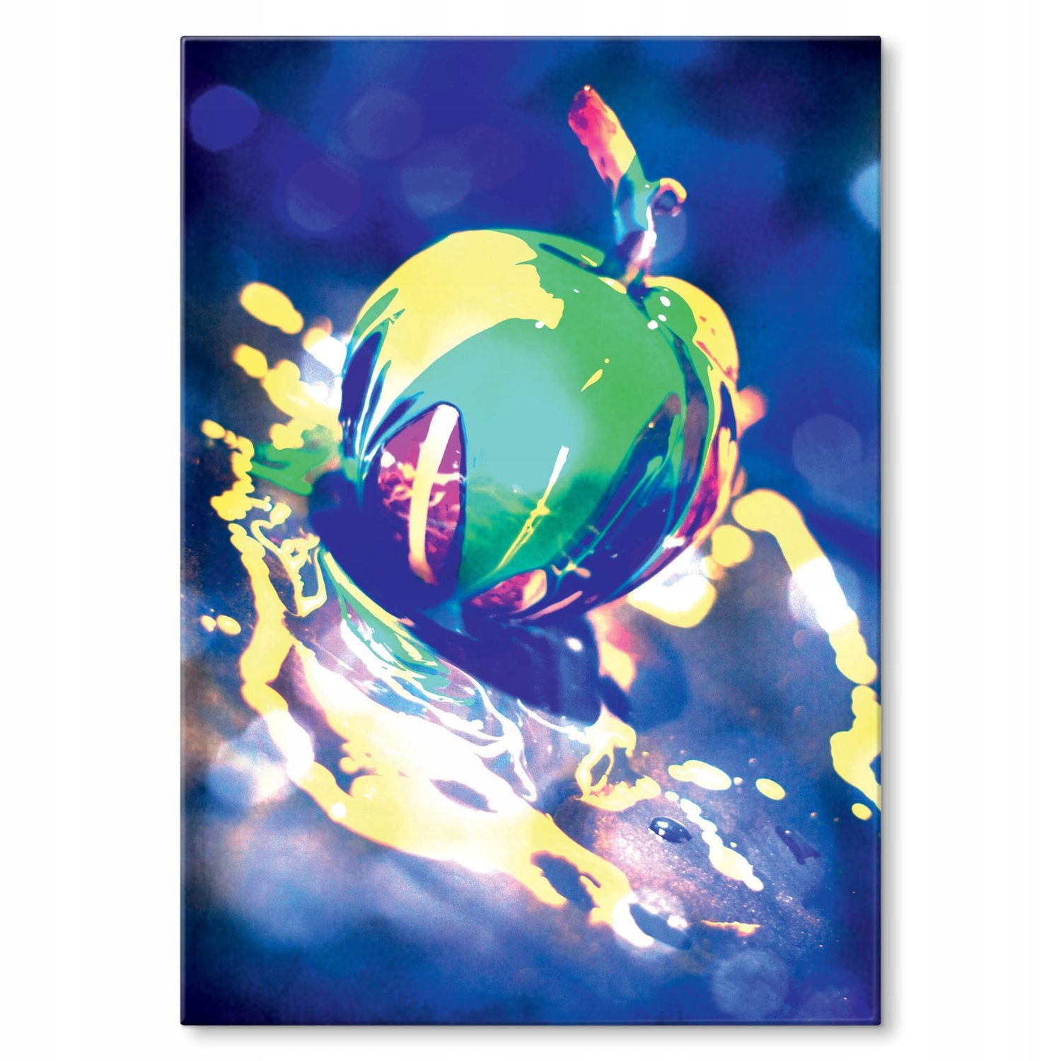 Kovový plakát Psychedelické jablko Šild Plech 42 x 59,4 cm Dárek