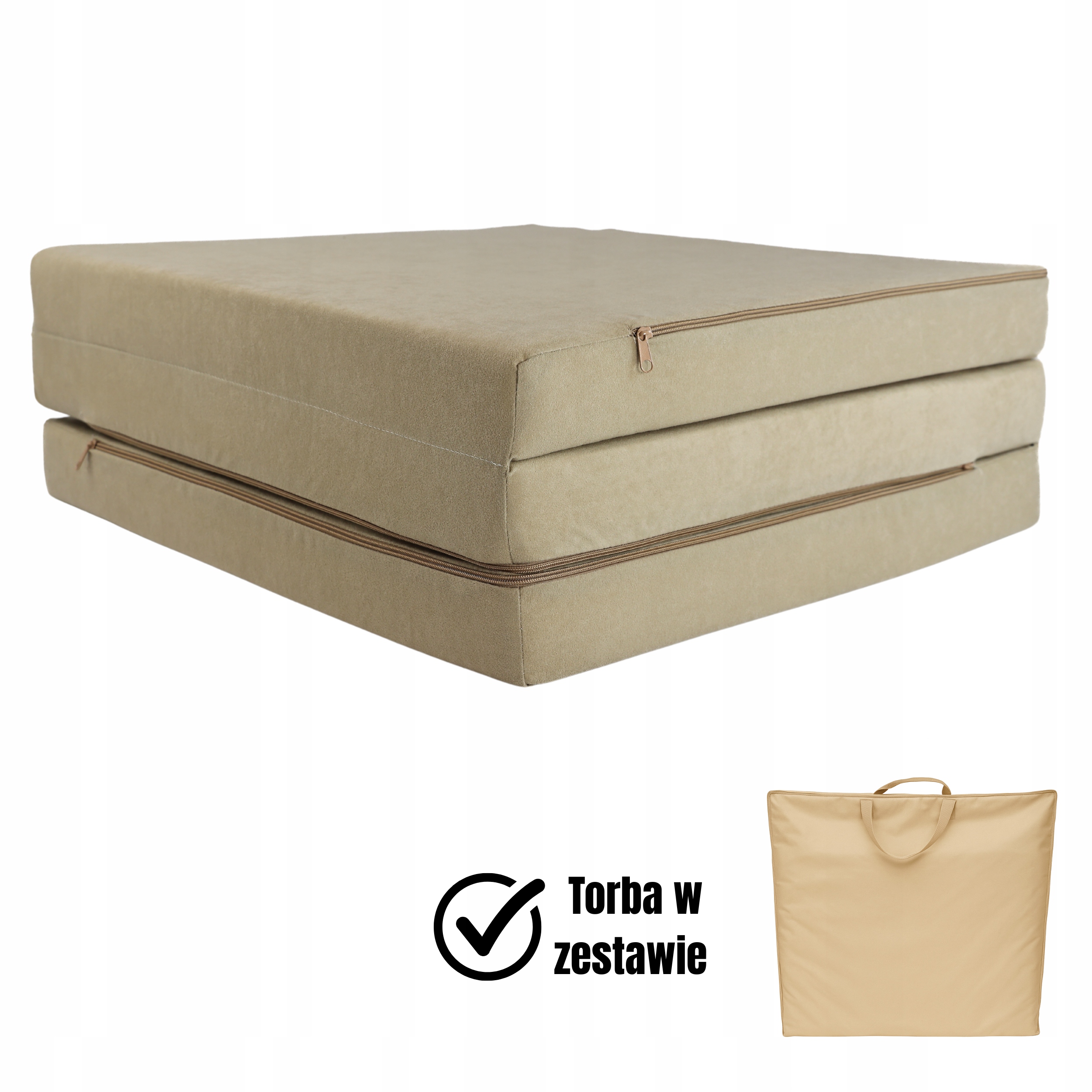 Materac Turystyczny Składany Rozkładany Kamping Auto Kamper Domu 180X65X7CM