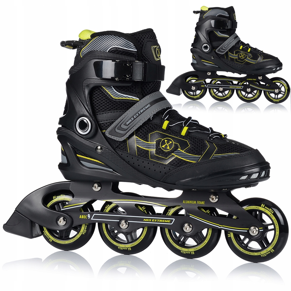 Brusle 2V1 Kolečkové Brusle Nils Rychlé Kaučukové ABEC-9