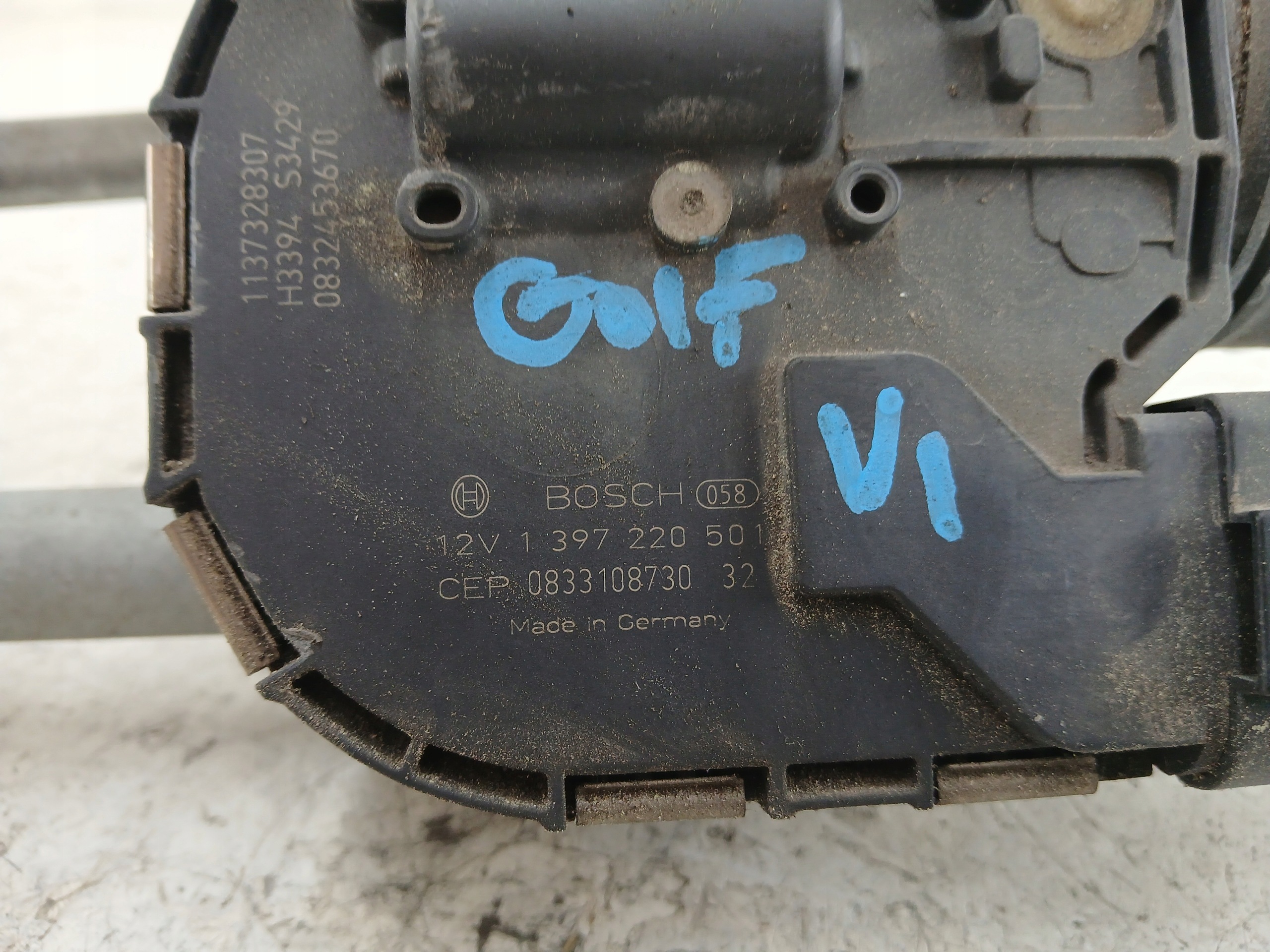 VW GOLF VI wiper mechanism front 1K1955119E