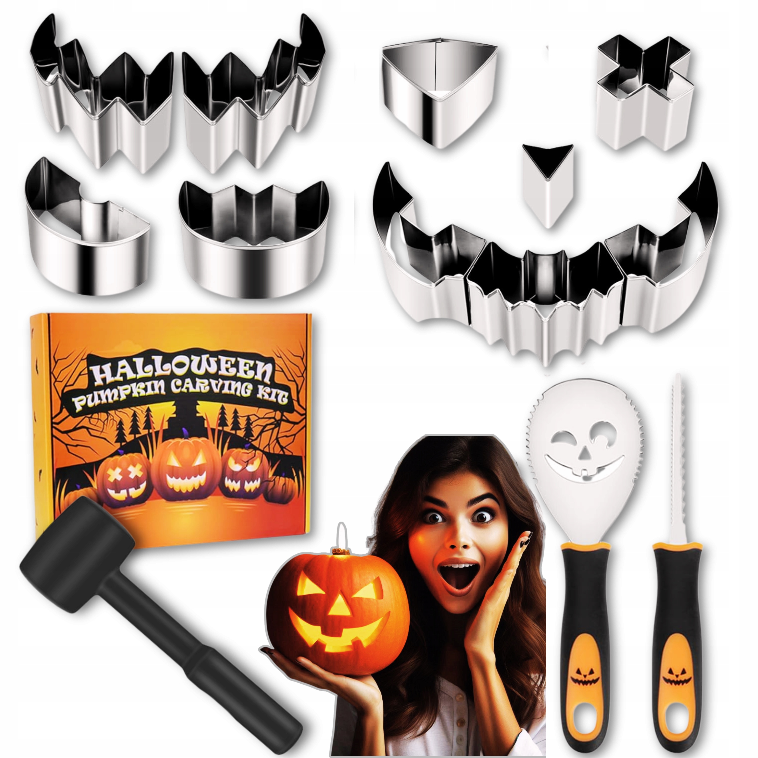 Šablona Dekorace Dýně Vzorník Vystřihování Diy 13 Řebříček V Dýni Ozdoba