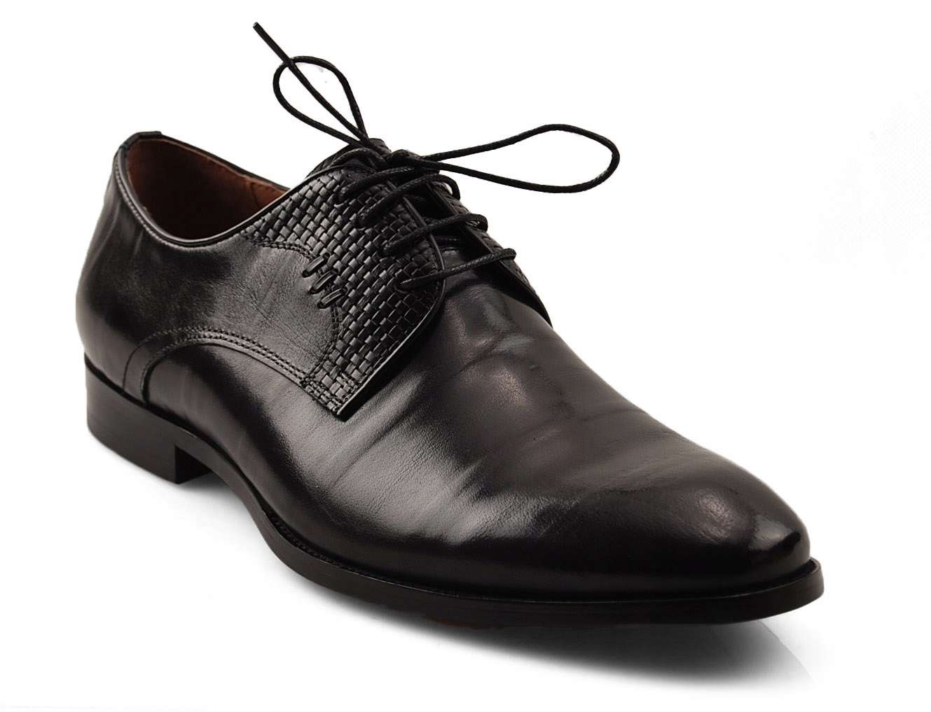 John Doubare Y353-24-434 Skórzane Półbuty Black 42