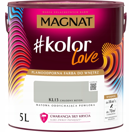 Magnat Kolor Love KL13 chłodny beton 5L Bs