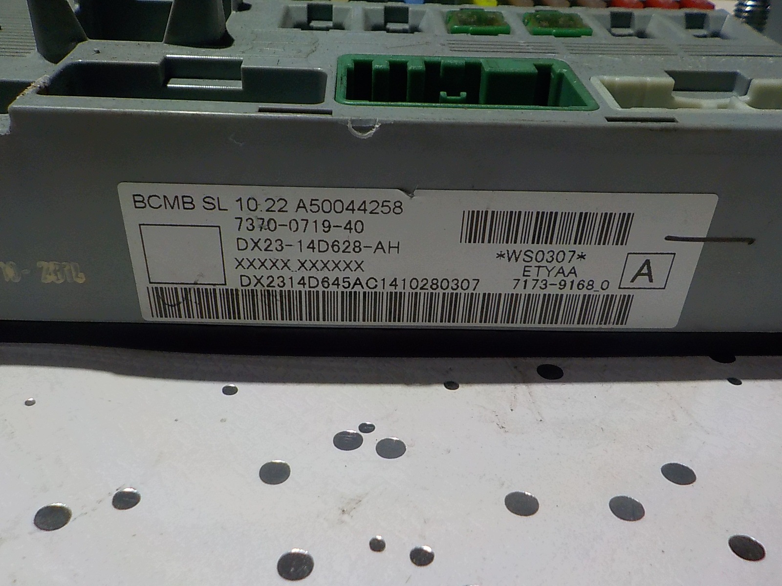 JAGUAR XF module compartment BCM DX23-14D628-AH JAGUAR