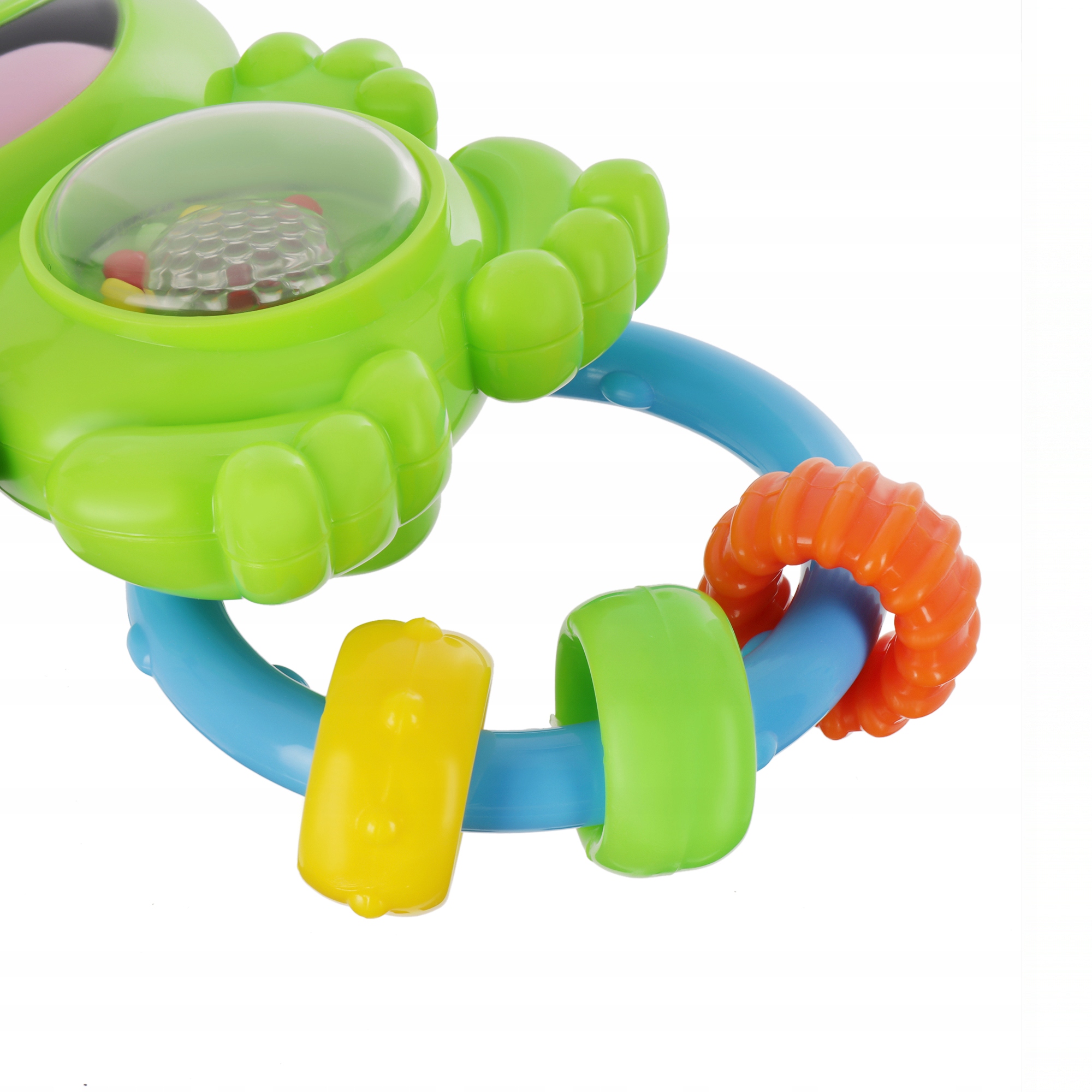 MUZYCZNA GRZECHOTKA INTERAKTYWNA ŻABKA GRYZAK ŻABA Wysokość produktu 14 cm