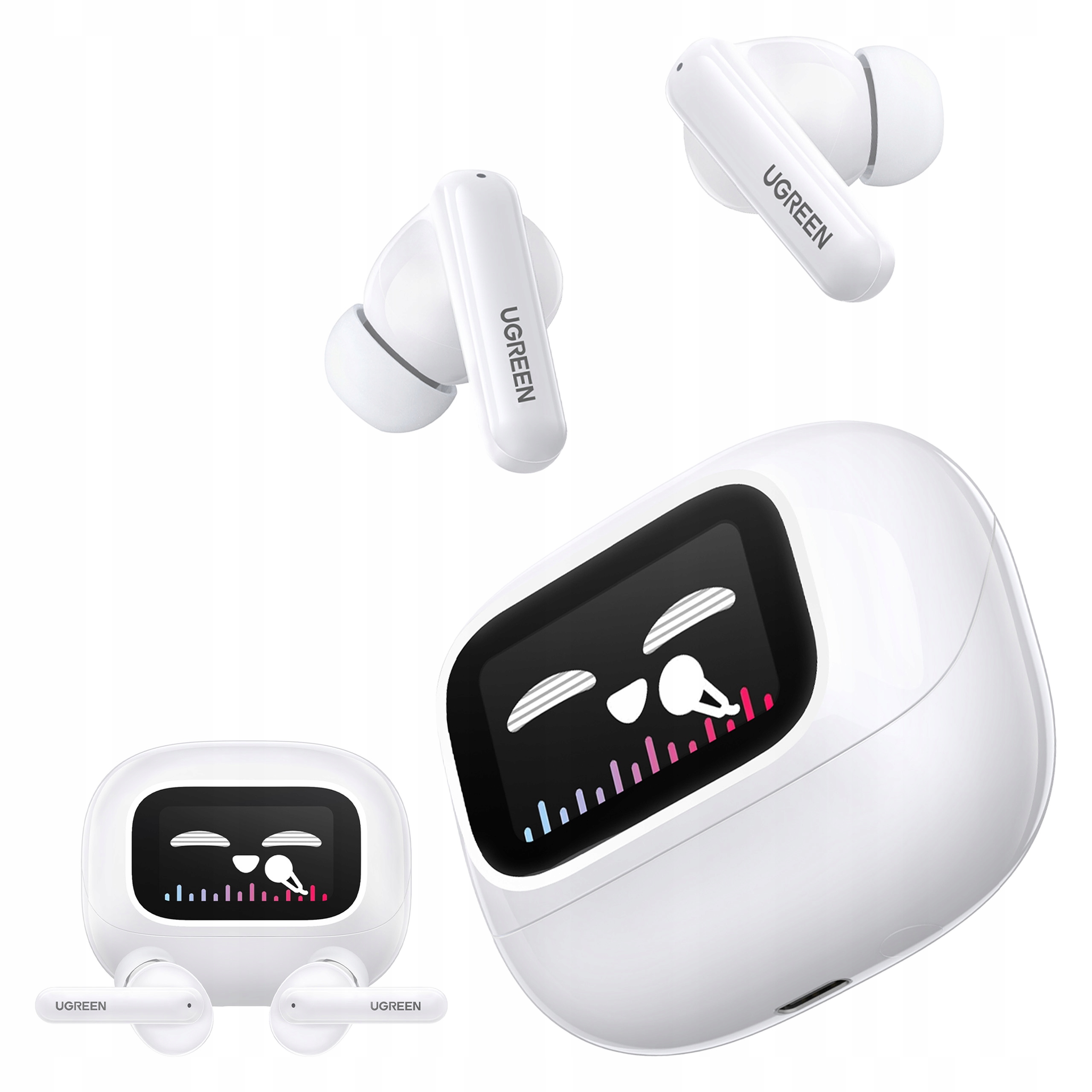 Słuchawki dokanałowe Tws Ugreen EchoBuds T6 Magic (białe) Ugreen