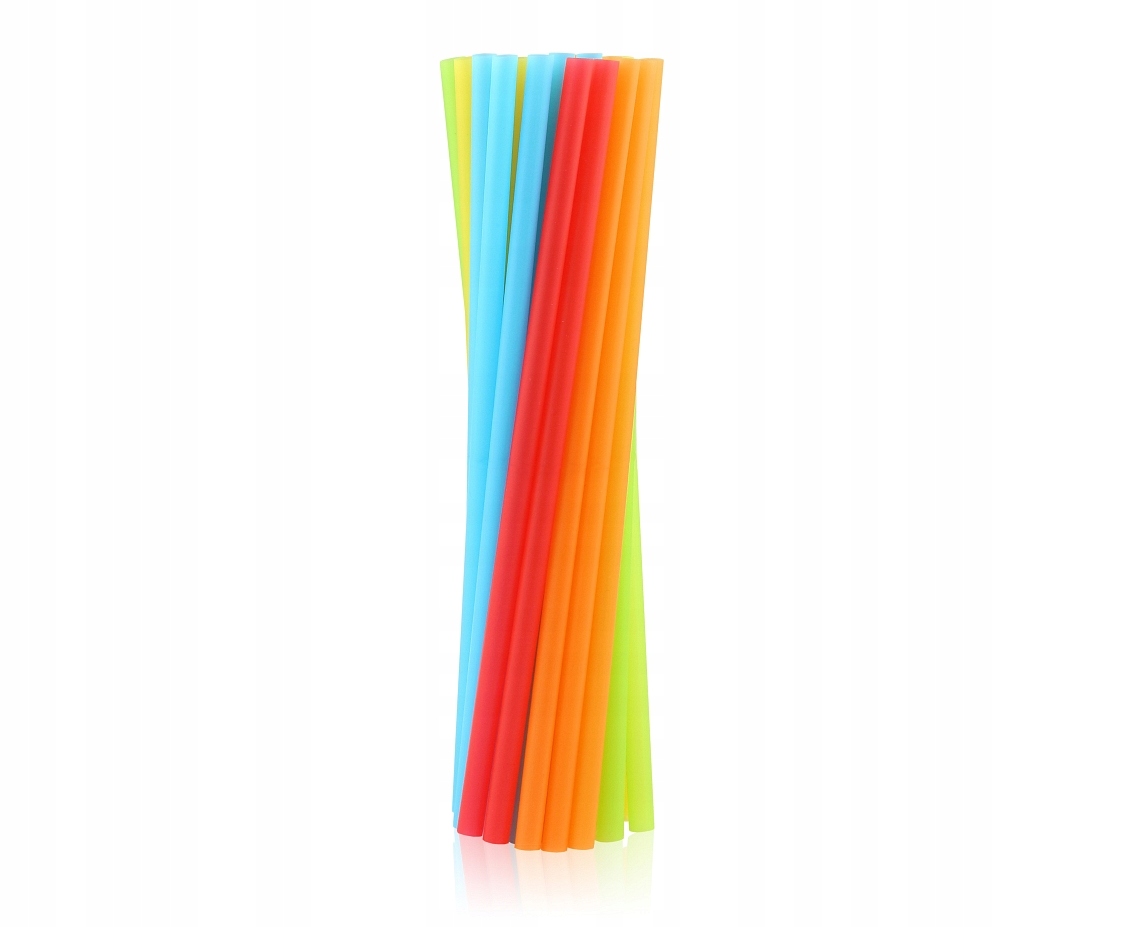 

Słomki Plastikowe Proste 20 Szt MIX Kolorów