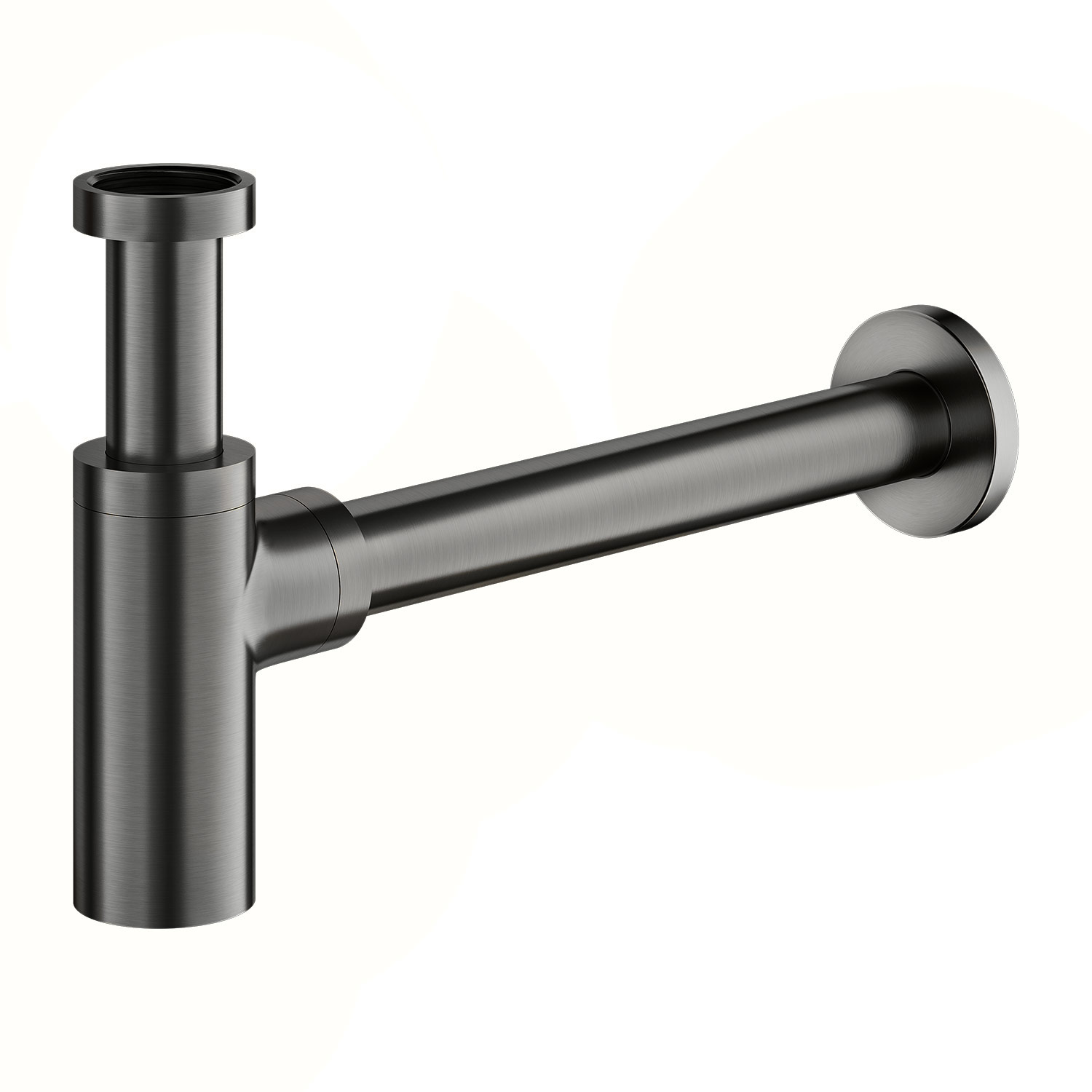 Omnires Mosadzný sifón Umývadlový A186GR Grafit