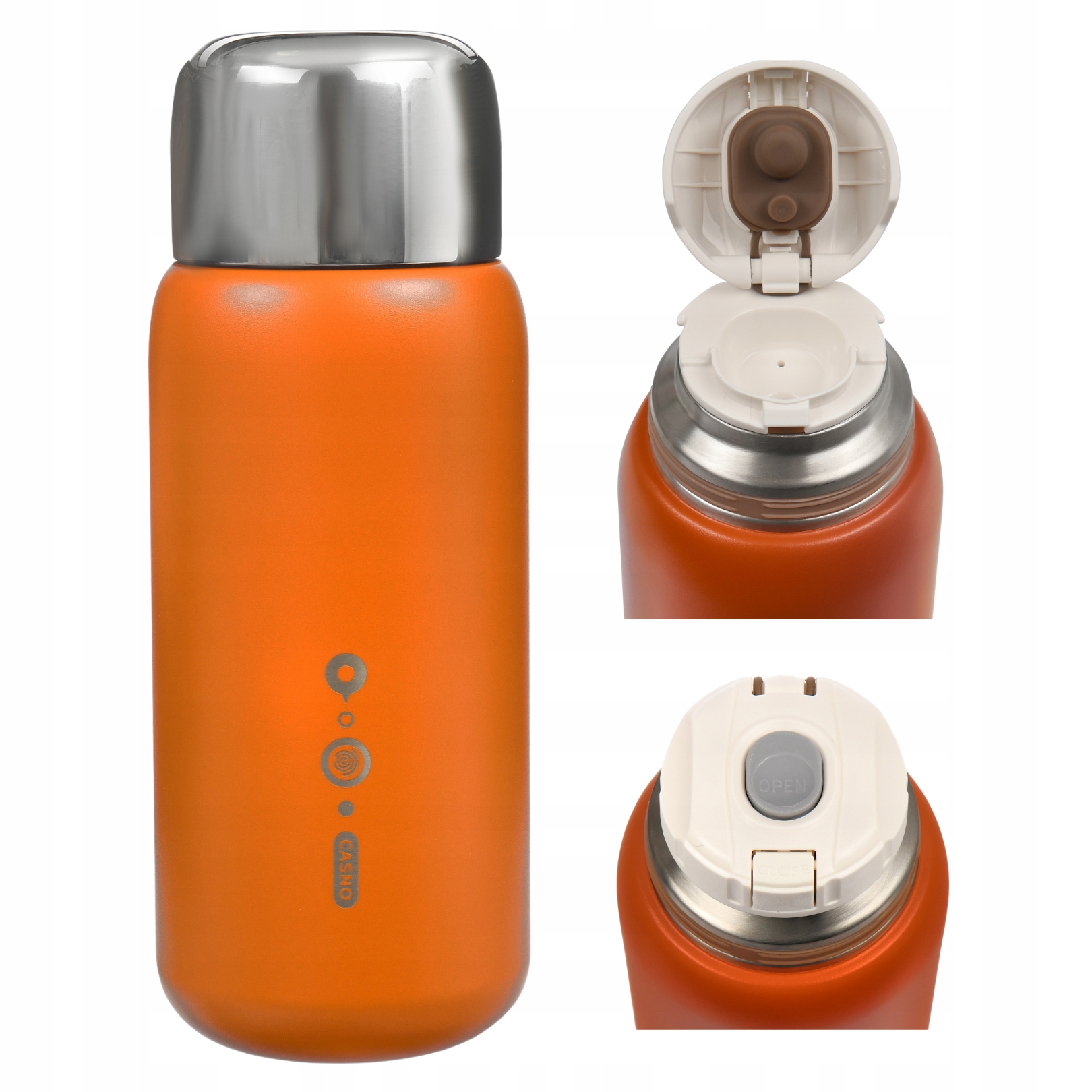 Termos butelka termiczna z kubkiem ustnikiem sitkiem Casno 600 ml