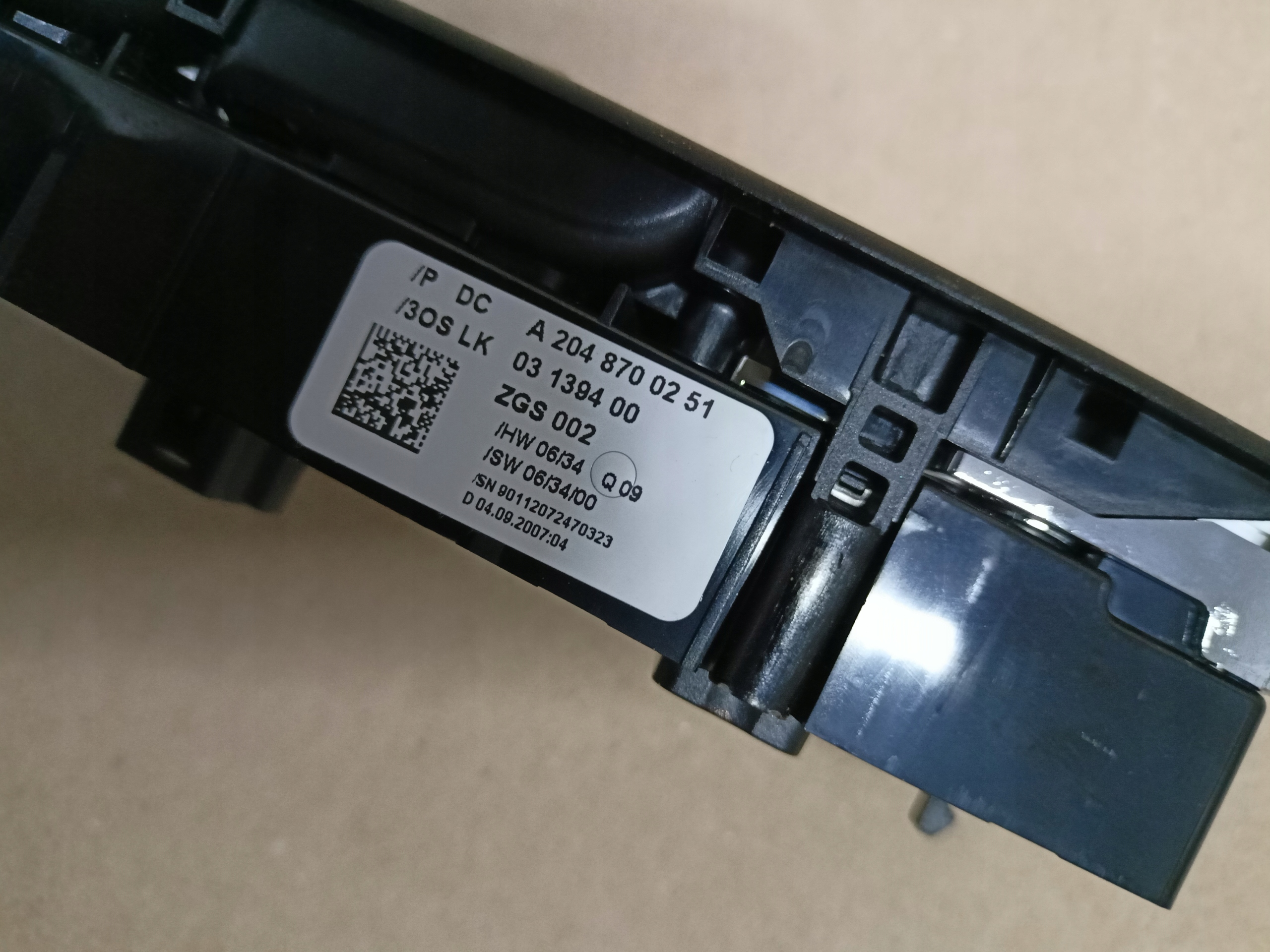 switch, window regulator Mercedes-Benz OE A2048700251 PANEL