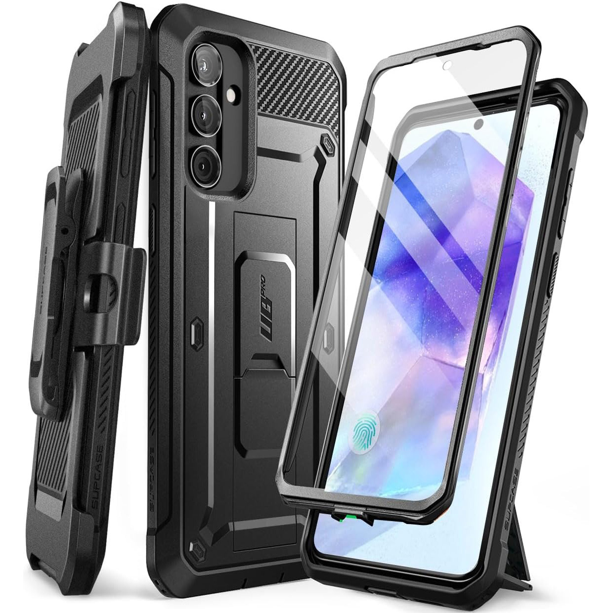 Etui do Galaxy A55 5G, Supcase Ub Pro Sp, case z osłoną ekranu, z podstawką