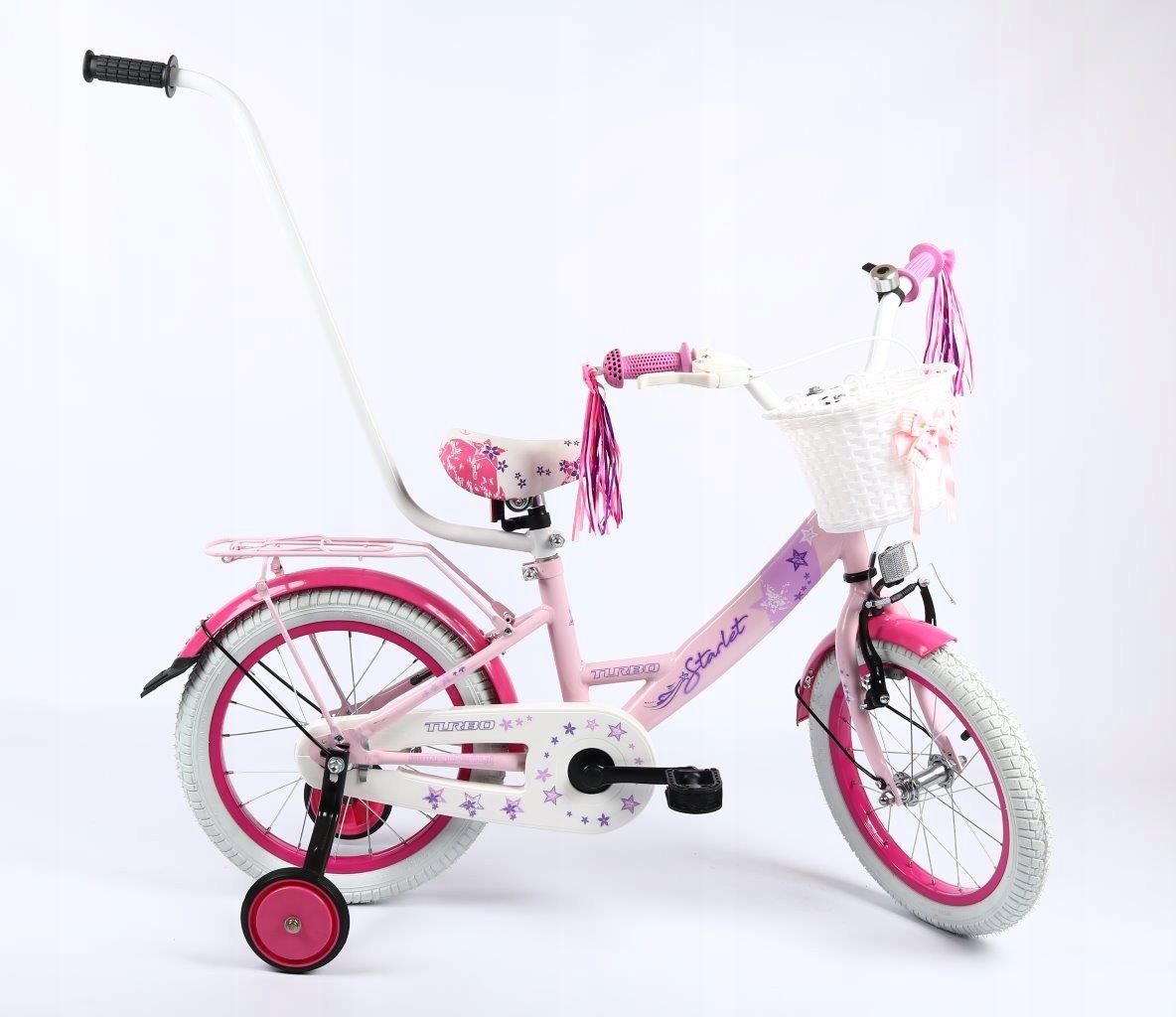 Rower 16 cali dla dziewczynki Turbo Starlet Różowy Pastel, Polski produkt!
