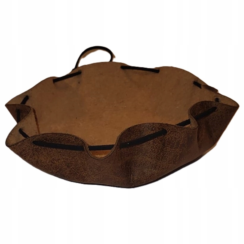DICE TRAY 2W1 MIEDZIANA SKÓRZANA SAKIEWKA I TACKA NA KOŚCI 20 CM Producent Zrodzone w ogniu