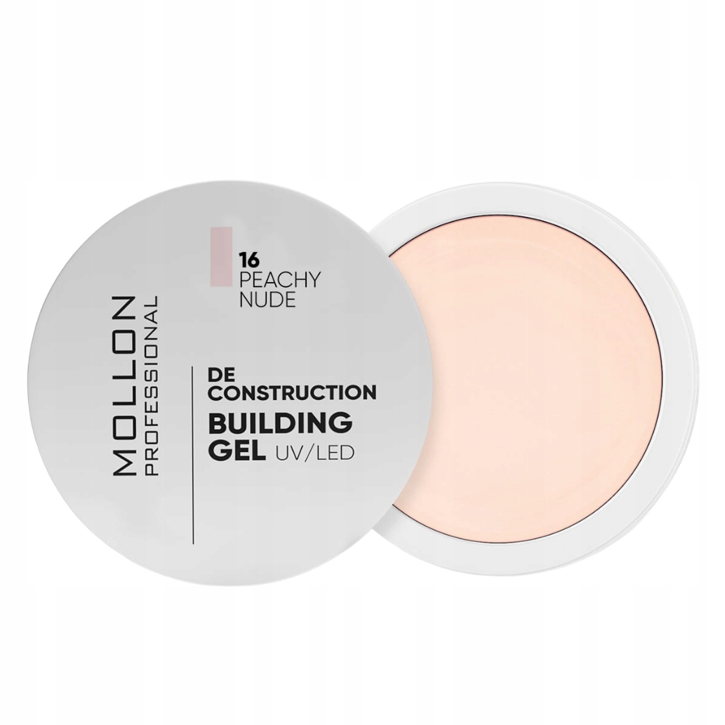 Profesjonalny żel budujący do paznokci 16. Peachy Nude Hema&tpo Free