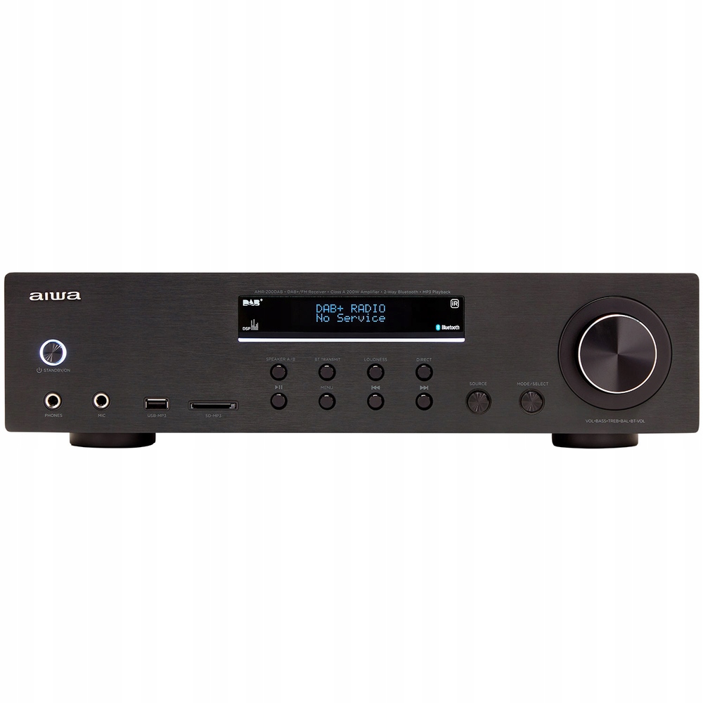 Amplituner Aiwa AMR-200DAB/BK Dab+/fm čierny