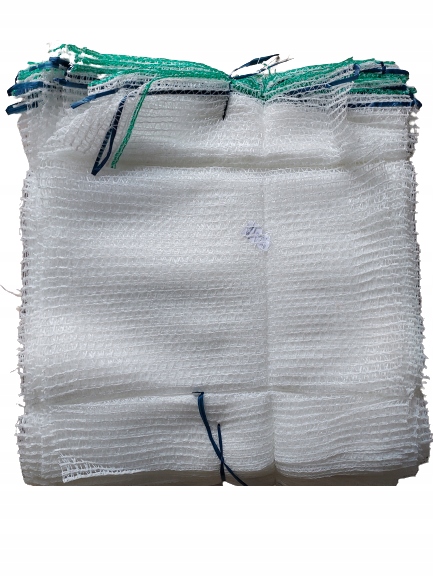 WOREK RASZLOWY 5kg BIAŁY 100szt WORKI RASZLOWE SIATKOWE BIAŁE DO ZIEMNIAKÓW