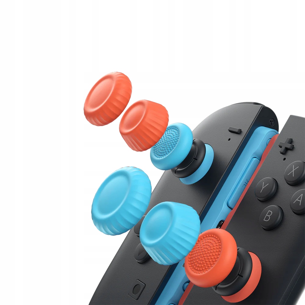 Gripy Drążka JSAUX Nakładki Gripy na Analogi Nintendo Switch 2 Blue-Orange