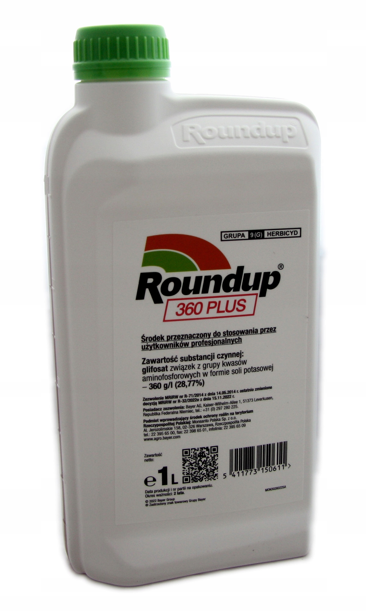 Roundup 360L PLUS Środek Chwastobójczy 1l Randap