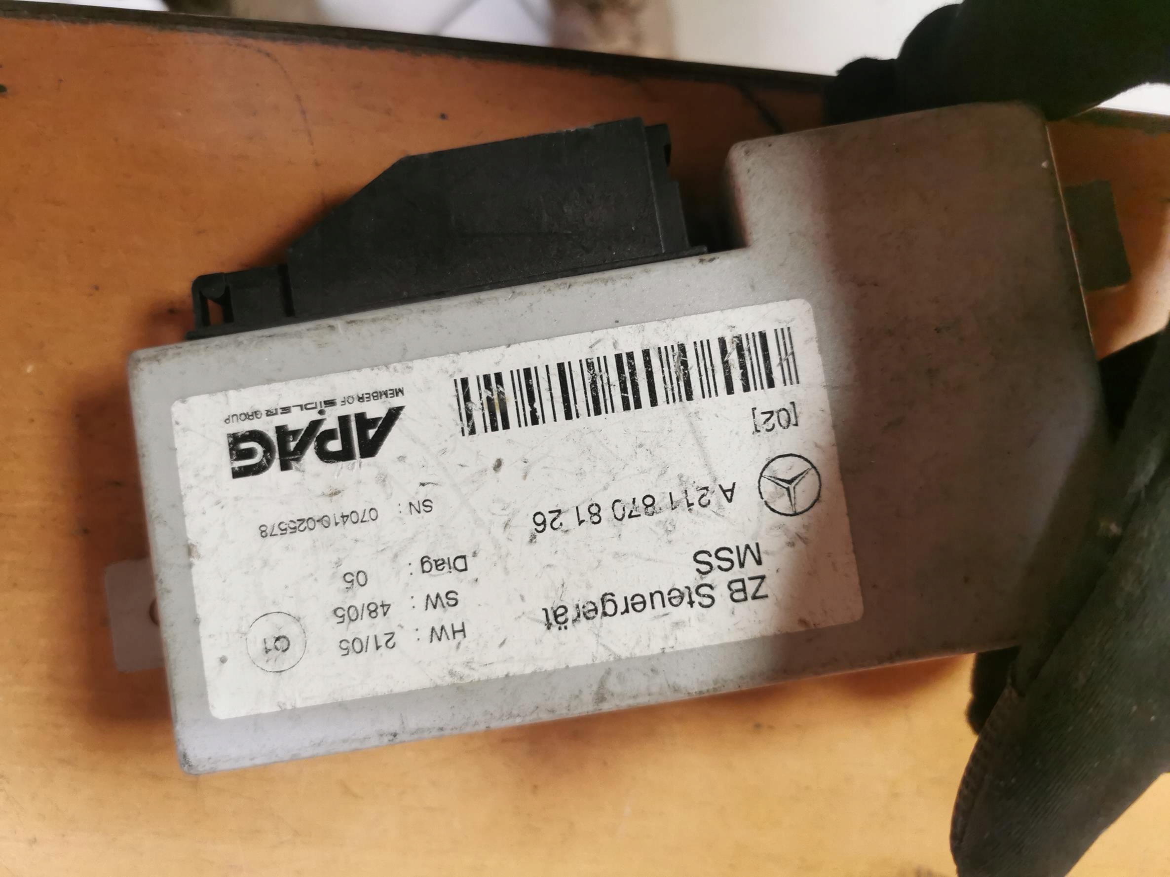 control unit MSS MERCEDES E-KLASA W211 A2118708126