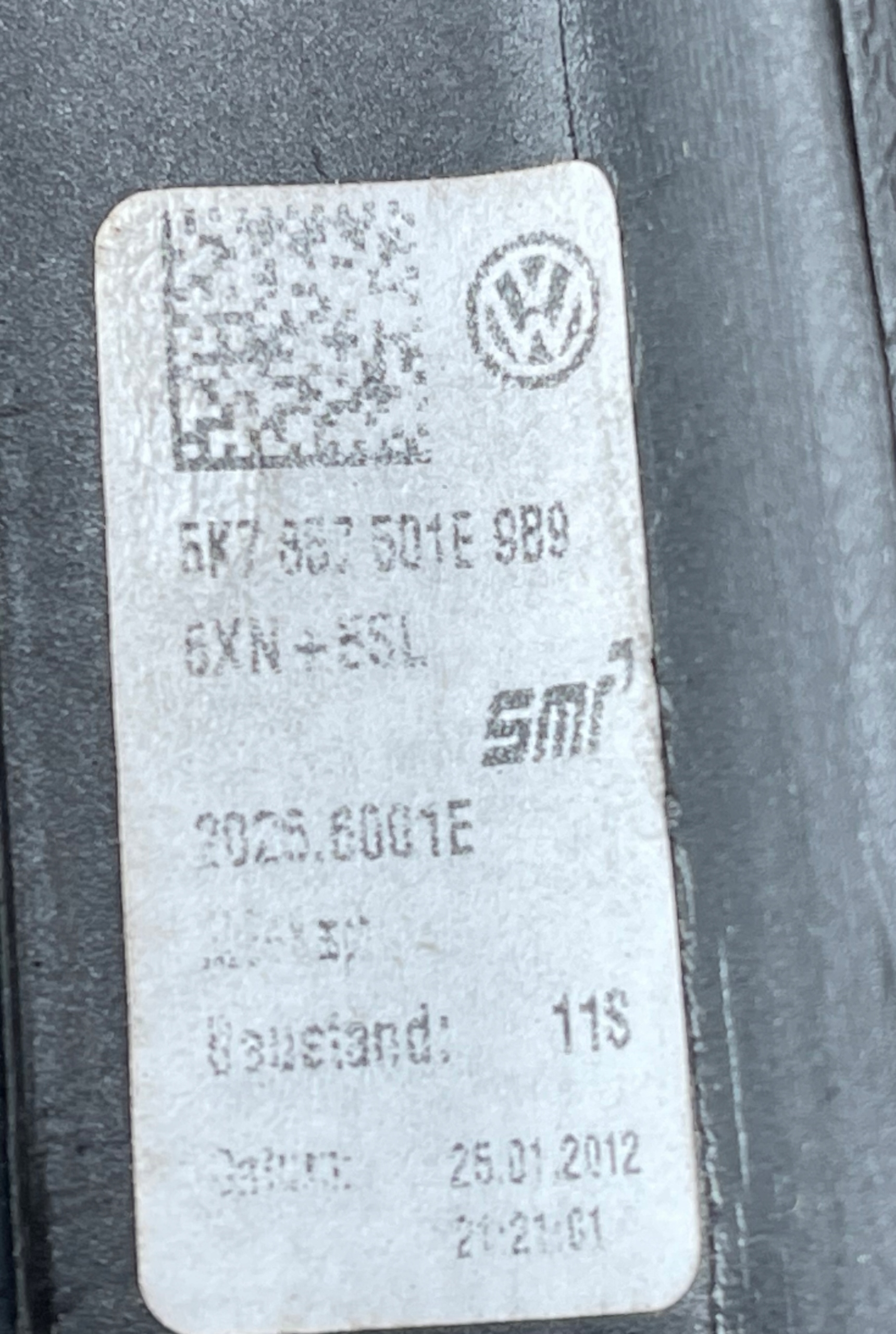 VW GOLF VI CABRIO mirror left exterior 6 PIN 5K7857501E