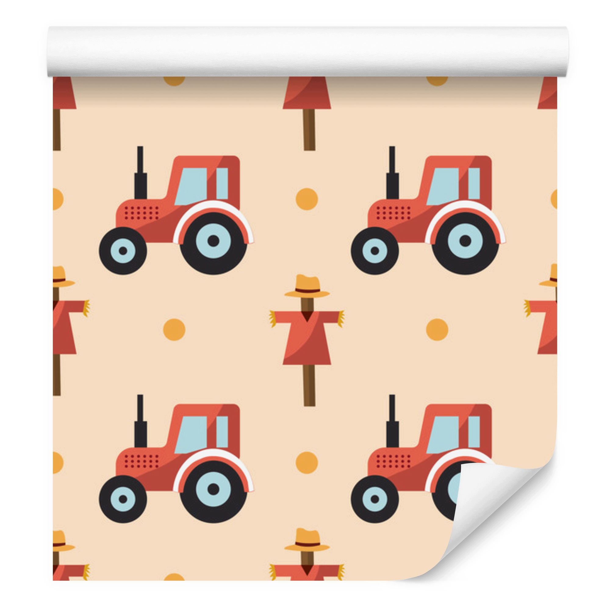 Tapeta Traktory do obývacího pokoje a ložnice 50x1000 cm