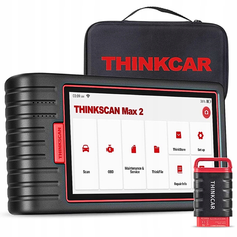 Tester Skener Diagnostické Rozhranie ThinkScan Max 2 OBD2 Doživotný Prístup