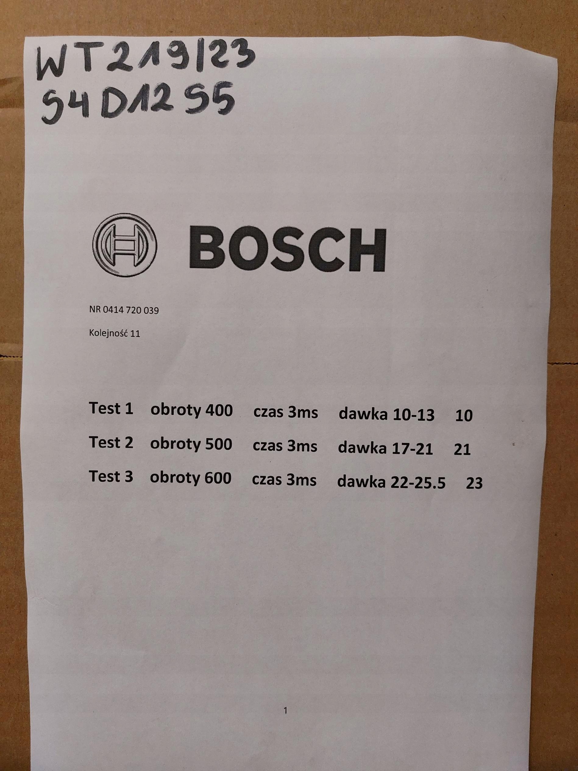 Pumpedüse VW 1.9TDI BOSCH 0414720039