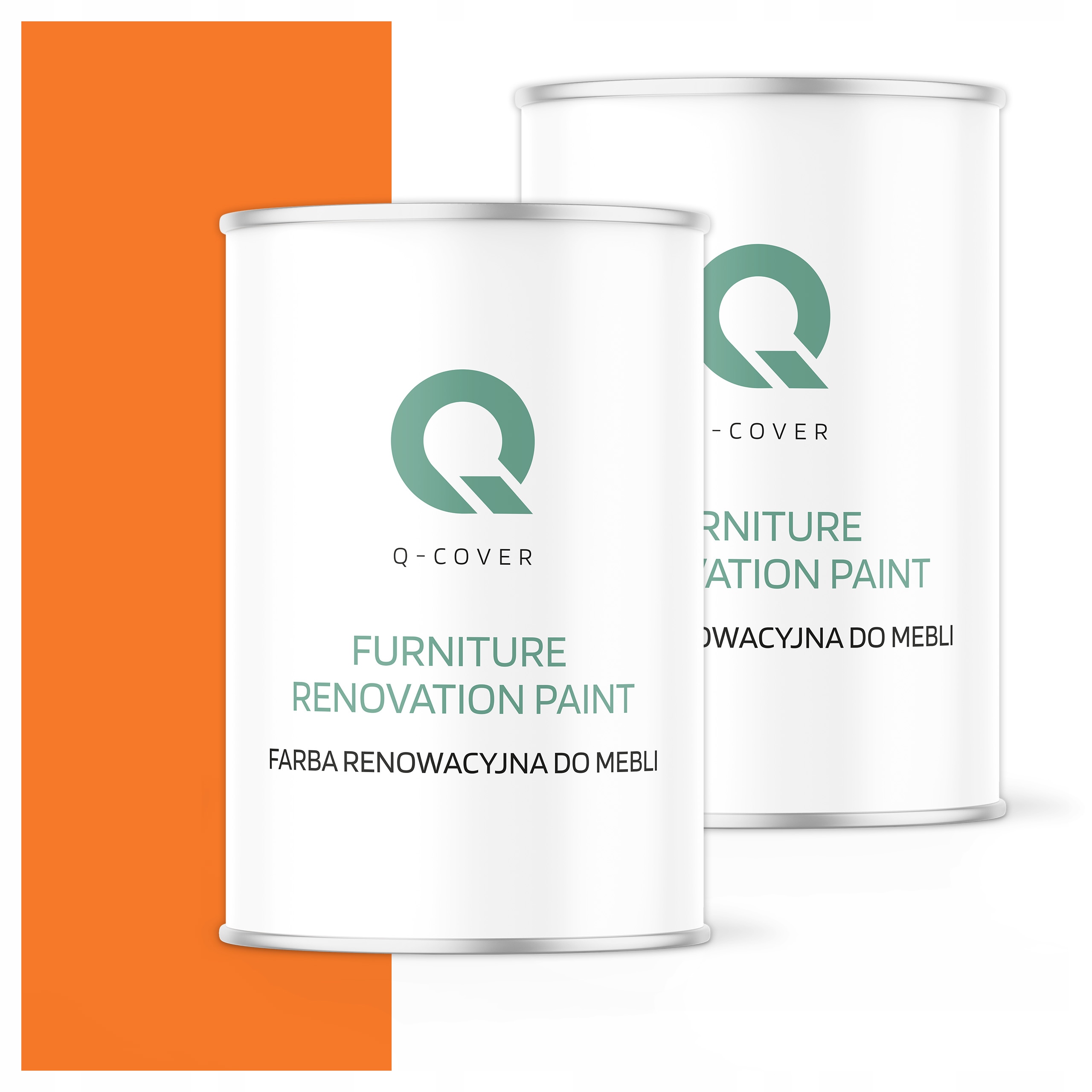 Farba na renováciu nábytku Mdf drevo 1L Ozdobná Oranžový pastel Lesk