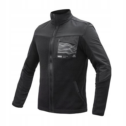 Sensor Teddy unisex bunda fleece celozip černá velikost S