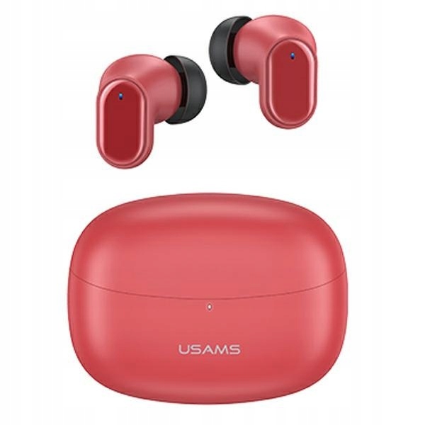 Usams Słuchawki Bluetooth 5.1 Tws BHseries bezprzewodowe czerwony/red Bhubh