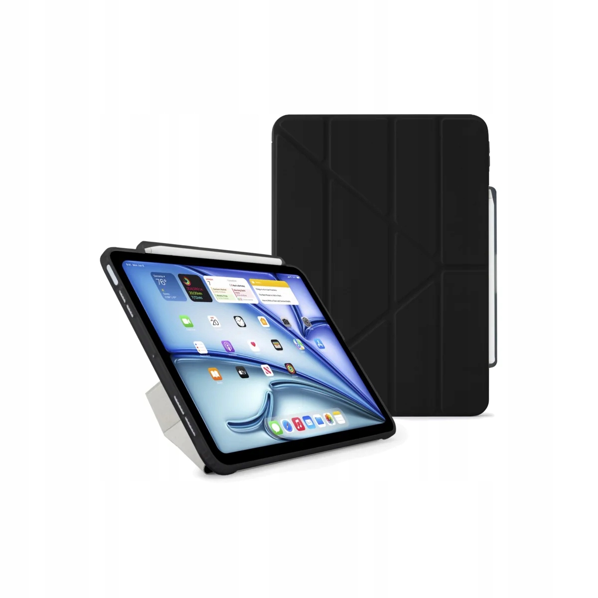 Kryt na iPad Air 13" Pipetto Origami No3 Pencil Case černý