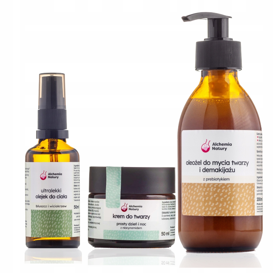 Zestaw Kosmetyków Naturalnych Alchemia Natury Eko Pielęgnacja Twarzy