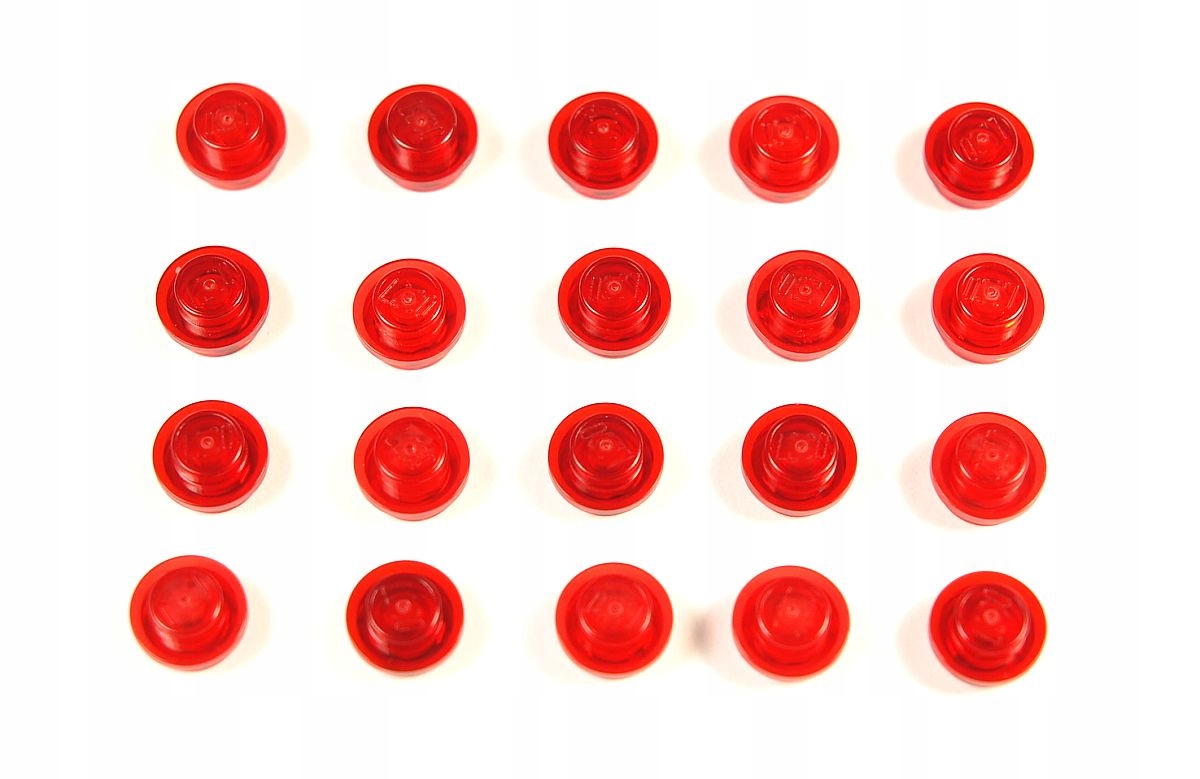 

Płytka okrągła 1x1 Czerwona Przeźr 20szt Lego 4073
