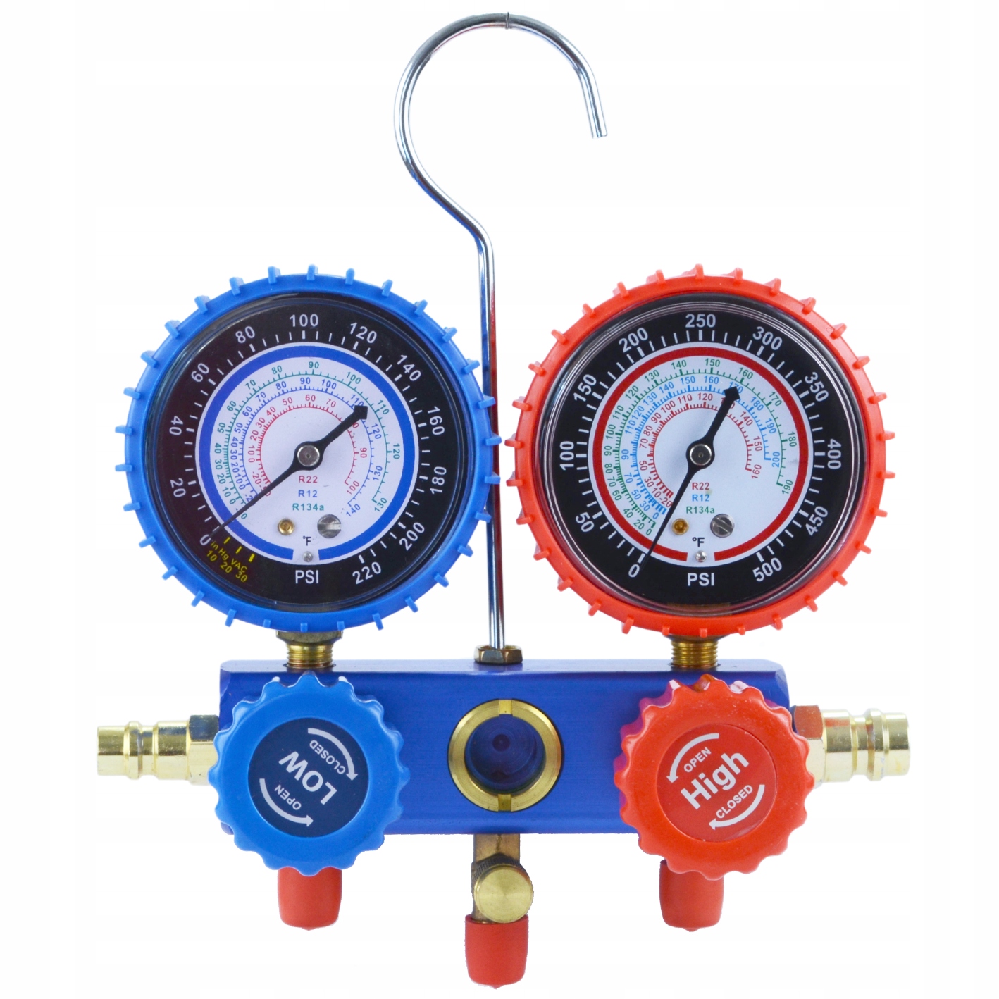 TESTER NAPEŁNIANIA MIERNIK KLIMATYZACJI MANOMETRY Marka Black