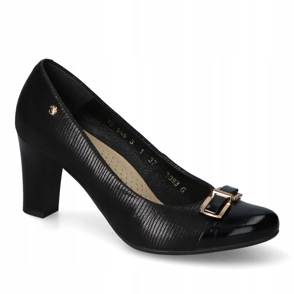 Boty Arka BI2088/399+83 Černé Lico Lak Ozdoba Mašlička 37