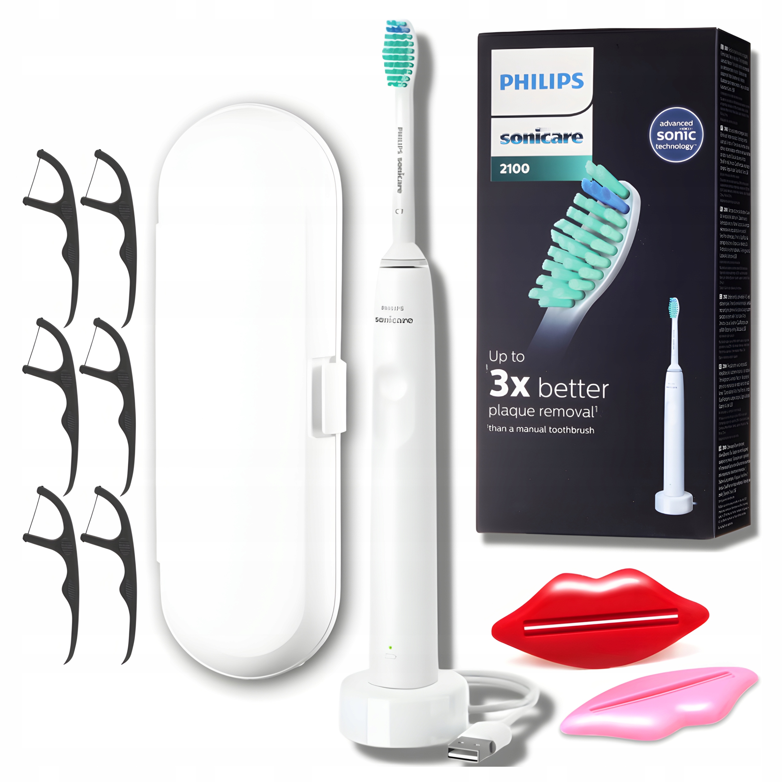 Szczoteczka Soniczna do Zębów Philips HX3651/13 Biała z Etui Podróżnym