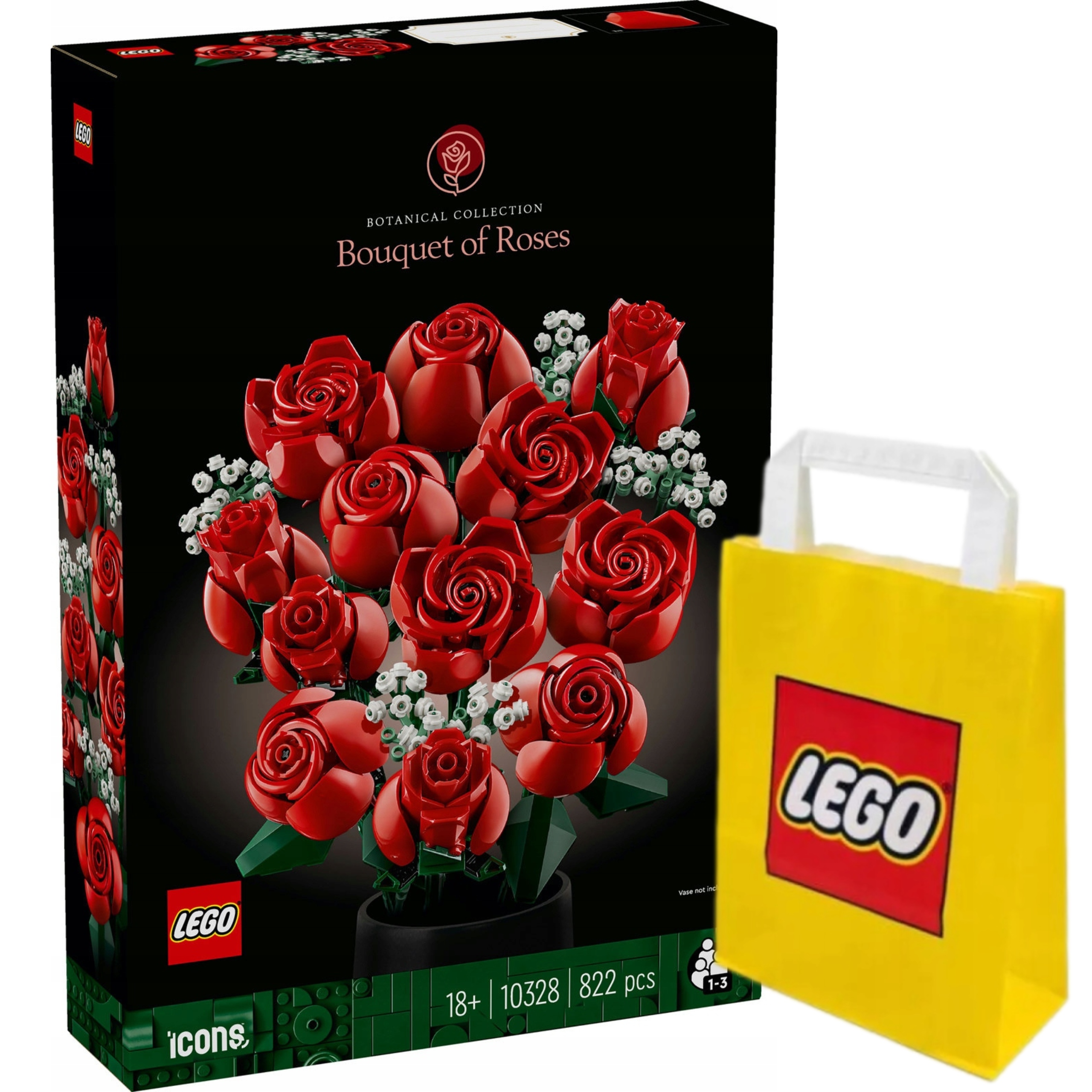 Lego Kytice Růží 10328 Valentýnský dárek Pro Ni sada růží Květiny Ikony