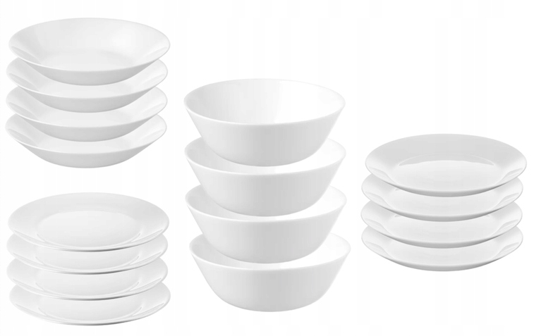 

Ikea Oftast Zestaw Serwis obiadowy 4 osoby 16 szt