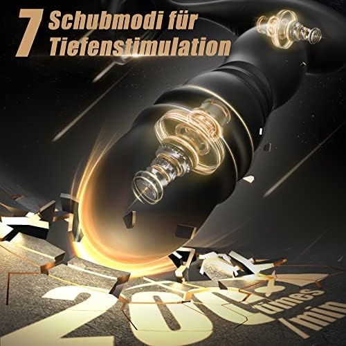 ANALVIBRATOR Dla Mężczyzn Wibrator Analny Z 7 Funkcjami Stymulacji Prostaty — miniatura 2