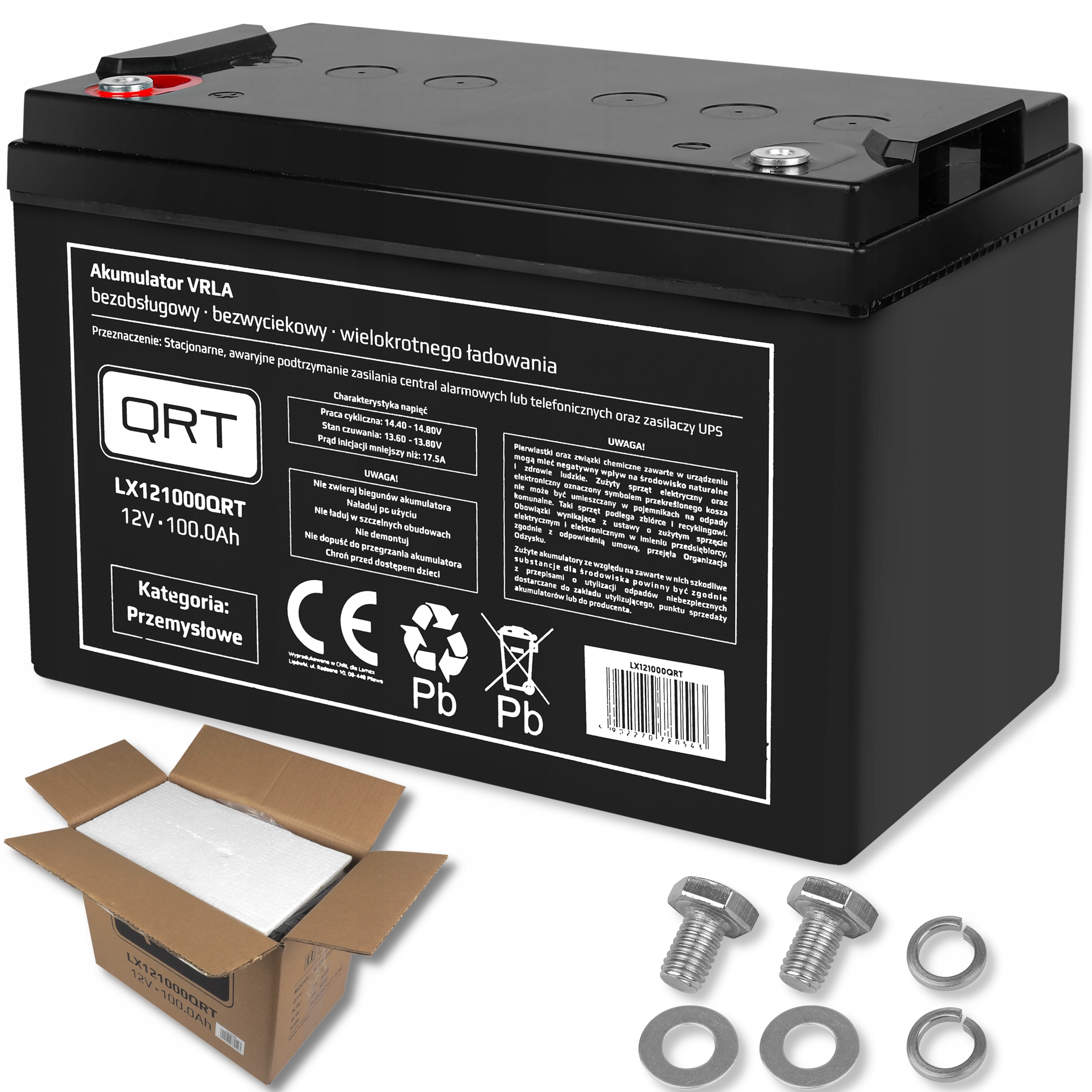 AKUMULATOR SLA 12V 100AH BEZOBSŁUGOWY DO UPS CSSB ŁODZI KAMPERA