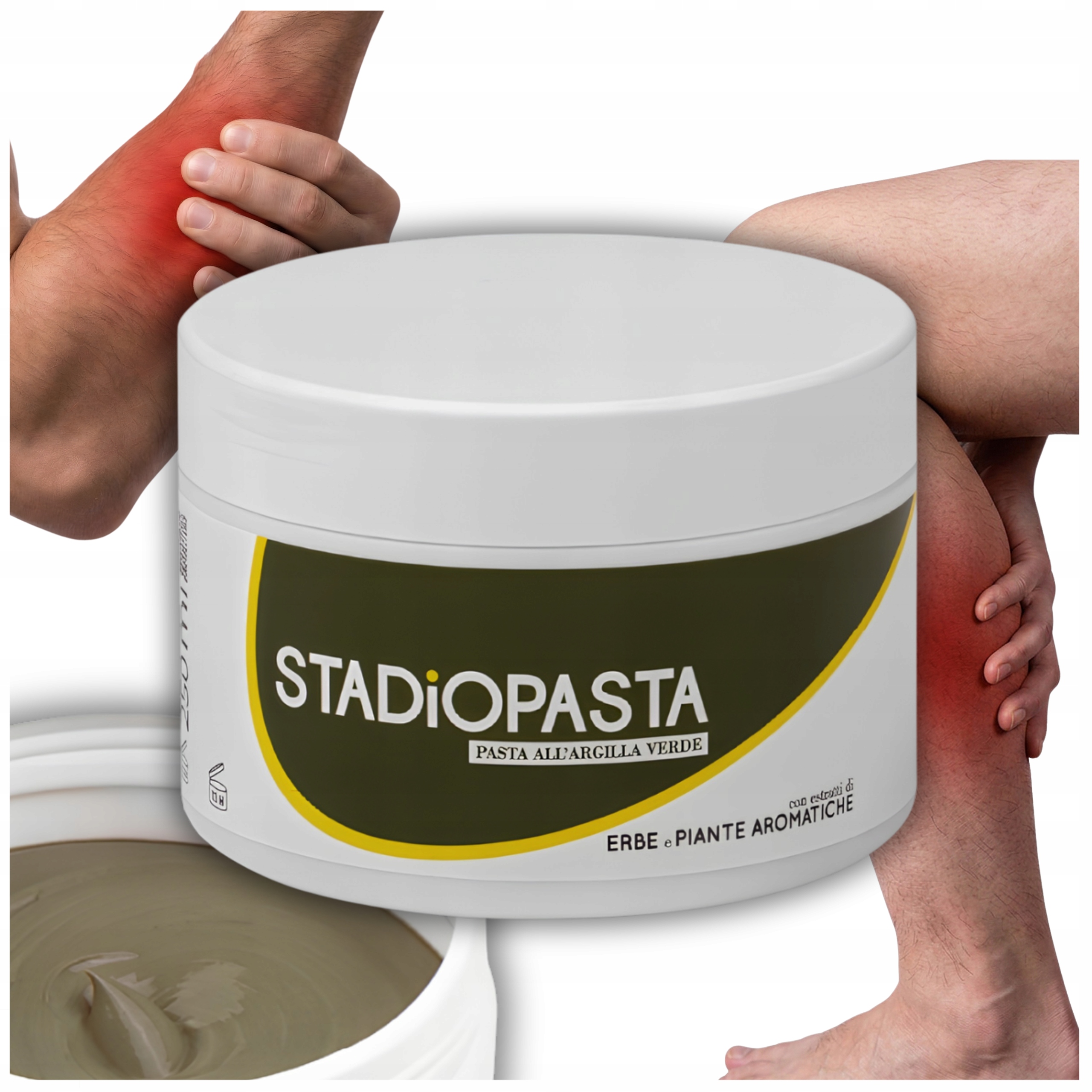 Stadiopasta Pasta Maść Na Bóle Kontuzje Urazy Siniaki Ból Stawów 300 g Duża